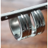 Stainless steel creolen, zilver, 20 mm groot. 42134